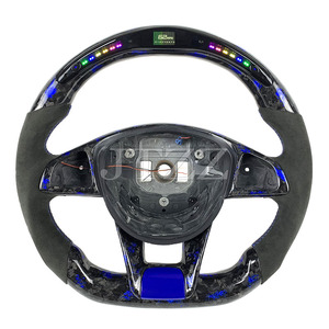 Pour <span class=keywords><strong>Mercedes</strong></span> Benz W205 AMG <span class=keywords><strong>A</strong></span> C E G <span class=keywords><strong>classe</strong></span> 2015 2016 2017 2018 <span class=keywords><strong>2019</strong></span> LED Alcantara daim forgé <span class=keywords><strong>volant</strong></span> en fibre de carbone - Product Image 1