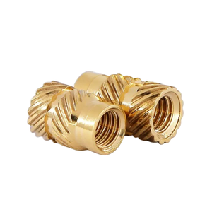 Messing warmte-instelbare inserts gekartelde schroefmoeren kunststof M2 M3 M4 M5 M6 M8 hoge treksterkte spuitgieten - Product Image 5