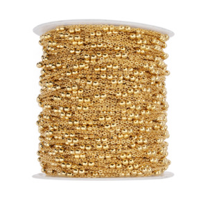 Thép không gỉ đôi-bead Bead chuỗi phát hiện số lượng lớn chuỗi accessoory đối với trang sức làm ssupplies - Product Image 1