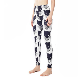 Leggings de <span class=keywords><strong>yoga</strong></span> à imprimé numérique Little Black Cat Halloween, leggings de sport HC-6059 - Product Image 2
