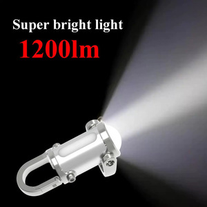 พวงกุญแจไฟฉายแบบชาร์จไฟได้ ชนิด Type C ไฟ LED สีแดง น้ำเงิน ขาว สำหรับใช้งานกลางแจ้ง ทำจากอลูมิเนียมอัลลอยด์ 3W ปรับความสว่างได้ - Product Image 4
