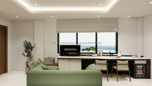 Modern Wood 3 Star Hotel Bedroom Sets with <b>Bed</b> <b>Frame</b> Wardrobe Lounge & Work Area for Commercial Hospitality Projects - Product Image 6