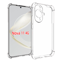 Untuk ponsel Huawei Nova 11 Pro 11 Ultra 4G 8Se, Casing penutup belakang Tpu tahan benturan bening