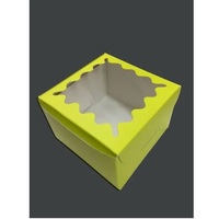 Boîte à gâteau en papier avec fenêtre