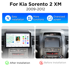 Radio de Coche Junsun de 10 Pulgadas con CarPlay 2 Din y Android Auto, Navegación para Kia Sorento 2 XM 2009-2012, Autoradio Multimedia con Video - Product Image 2