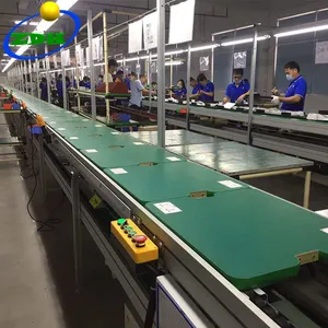 새로운 디자인 팬 컨베이어 벨트 어셈블리 생산 라인 기계 산업