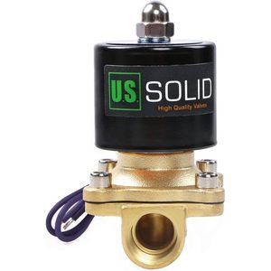 États-Unis Vanne solénoïde en laiton massif 1/2 po NPT 12 V CC normalement fermée Viton pour le contrôle de l'eau - Product Image 2