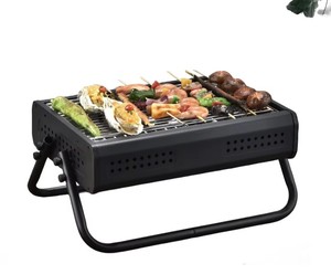 Barbecue au charbon de bois pliable moderne (en fer) à allumage automatique, écologique, pour l'extérieur et la maison, les fêtes et le camping - Product Image 4
