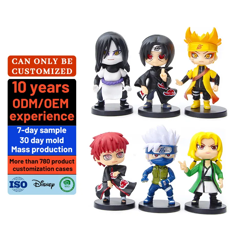 Factory professional customized exquisite 3D PVC toys Placed collection anime characters caricature action anime figure