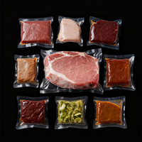 Sacs sous vide alimentaires personnalisés, sacs de conservation sous vide pour aliments, sacs pour scelleuse sous vide, sacs d'emballage en plastique PA/PE