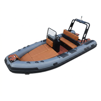 Sport 16ft RIB520 coque en V profond PVC/Hypalon/Orca bateau gonflable rigide bateau de pêche à vendre