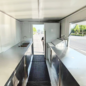 Consession รถพ่วงตู้ขายอาหารเตาอบพิซซ่าร้านอาหารรถบรรทุกรถตู้ทำความเย็นรถตู้ไอศกรีม - Product Image 3