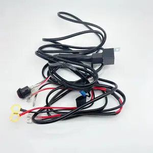 Customized Electric Cable Assembly Supplier Automotive Motorcycle Audio Video Led Strip Driving Light Bar Wiring Harness Adaptor