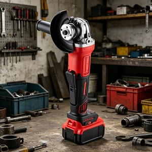 Meuleuse d'angle sans fil L&P Industrial 21V sans balais 125mm avec batterie 4Ah 6Ah et interrupteur à palette - Product Image 5