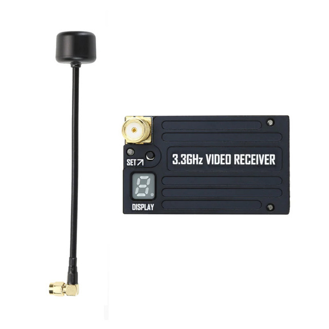 RushFPV Electric 3.3G 4W Image Transmission and Reception VTX 16CH 4000MW Audio Video FPV Transmitter for Car Drones Accessories