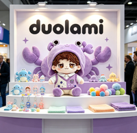 Peluche personnalisée, jouet en peluche doux, personnage avec chapeau violet, pour cadeau promotionnel, peluche personnalisée