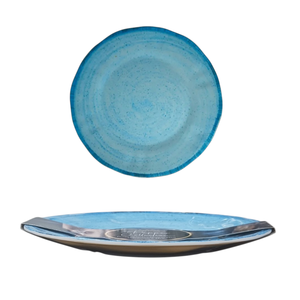 Assiette à fruits en mélamine bleue PEPPER, DIAM. 22CM - Product Image 1