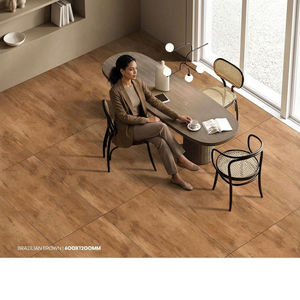 Carreaux de sol et de mur en porcelaine polie brillante Marron Carrara Brésilien 600x1200mm, mosaïque en céramique et porcelaine - Product Image 1