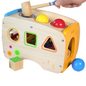 Martelage martelant jouets en bois jouet éducatif Xylophone forme trieur bébé enfant en bas âge enfants développement Montessori apprentissage jouet - Product Image 1