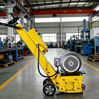 Machine professionnelle électrique de préparation des sols, décapeuse de béton, décapante de lignes de circulation, scarificateuse de ponts, pour l'égalisation et le desserrage des surfaces