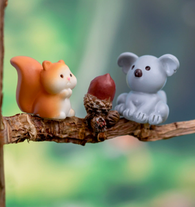 Pequeña resina ciervo pequeño ángel figuritas mar <span class=keywords><strong>de</strong></span> Navidad incluyendo Rana oveja serpiente gato cerdo pato caballo casa seta silla - Product Image 6