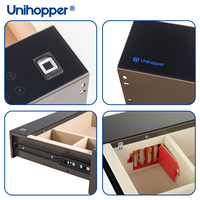 UNIHOPPER Vente en gros d'usine Coffre-fort à bijoux en métal avec tiroir coulissant caché pour la maison avec mot de passe et empreinte digitale