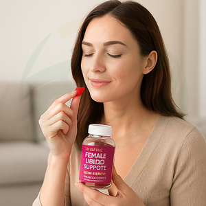 Private Label Libido Booster Gummies voor vrouwen met Saw Palmetto-extract, ondersteuning voor hormonale balans, voor volwassenen. - Product Image 4