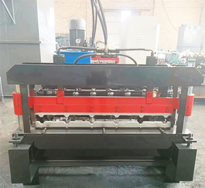 Ondulé à vendre incurvé sertissage courbe bas prix panneau tôle faisant toit tuile rouleau formant la Machine - Product Image 6