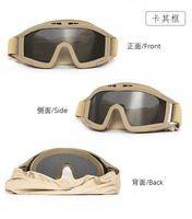 Vente d'usine de lunettes de protection Airsoft lunettes tactiques anti-buée, lunettes de sécurité balistiques pour la chasse au tir