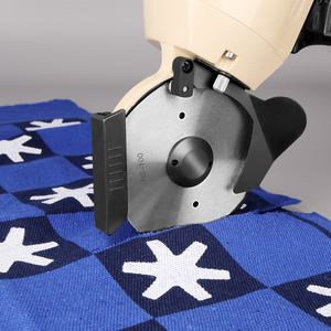 Giysi kırpma için yüksek verim RS-110 sekizgen yuvarlak bıçak kumaş kesme makinesi ağır kumaş kesme makinesi - Product Image 5