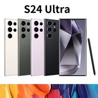 Smartphone 4G LTE CDMA 5G S24 Ultra flambant neuf, écran 6,8 pouces 90 Hz 2K, batterie 4000 mAh, charge rapide, Android 10, MTK Dimensity