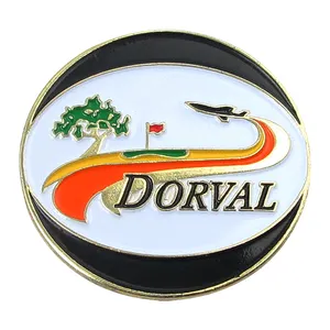 Custom Oem Personalized Removable Golf Accessories High Quality Metal Engraveable Golf Ball Marker