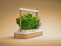 Mini système hydroponique ABS de 2e génération avec chargement USB pour usage domestique/bureau, plantes d'intérieur et de cuisine