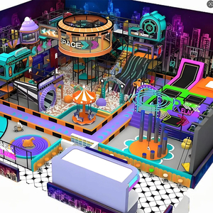 Aire de jeux intérieure pour enfants, parc de trampolines intérieur multi-activités conçu sur mesure pour les <span class=keywords><strong>centres</strong></span> de divertissement familial - Product Image 1