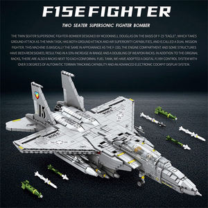 Rompecabezas de Aviones <span class=keywords><strong>F</strong></span>-<span class=keywords><strong>15</strong></span> <span class=keywords><strong>Eagle</strong></span> (1988 Piezas), Modelo de Serie Militar, Bloques de Construcción MOC, Juguetes de Bloques de Construcción para Niños, Regalo - Product Image 6