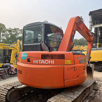 Excavadora de cadenas Hitachi ZX75 usada original japonesa de alta calidad y bajo precio, modelo 2022, 7.5 toneladas, con motor y caja de cambios.
