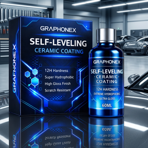 GRAPHONEX 12H Revestimiento Cerámico Líquido Autonivelante 60ML, Revestimiento Superhidrofóbico para Automóviles, Protección de Pintura de Alto Brillo Contra Rayones - Product Image 3