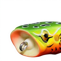 Grande grenouille tonnante à grande bouche, version améliorée, grenouille tonnante Blackfish, grenouille artificielle robuste en acier inoxydable, bionique W0512