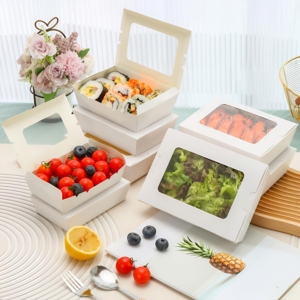 <span class=keywords><strong>Cajas</strong></span> <span class=keywords><strong>para</strong></span> Galletas Blancas Impresas Personalizadas YBLPAK, <span class=keywords><strong>Cajas</strong></span> <span class=keywords><strong>para</strong></span> Empacar Postres y Pastelería, Caja <span class=keywords><strong>para</strong></span> Pastel con Ventana - Product Image 1