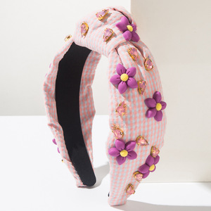 Diadema Geométrica con Pedrería, Estilo Coreano, Colores Personalizados, Marca Personalizada, Accesorios para el Cabello para Mujer, Ideales para Fiestas - Product Image 4