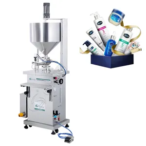 GY Single Double Head Honey Juice Oil Water Bottle Top Table Manual Piston Liquid Soap Filling Machine