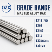 Barre d'alliage maître nickel-cobalt K418 K403 K4169 K213 K438 738LC CoCrMo ASTM/GB/T pour l'alliage spécialisé aérospatial et automobile