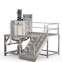 Mélangeur de lavage liquide de petite capacité Ligne de production de savon liquide Mélangeur de gel douche Machine de fabrication de lotion pour le corps