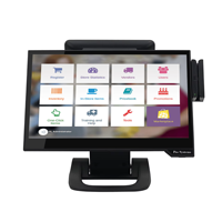 Terminal de point de vente à écran tactile capacitif 15,6 pouces, système de point de vente Windows, caisse enregistreuse, moniteur tactile intelligent