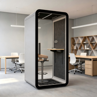 Studio de travail mobile, cabine d'enregistrement acoustique portable pour téléphone, cabine insonorisée pour conférences et bureaux, pour immeuble de bureaux
