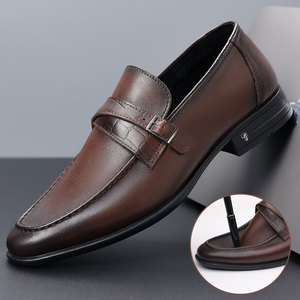 OEM ODM 2026 Mocassins à boucle pour hommes en cuir véritable, chaussures de ville formelles à enfiler, doublure respirante en peau de porc, semelle en caoutchouc antidérapante - Product Image 2