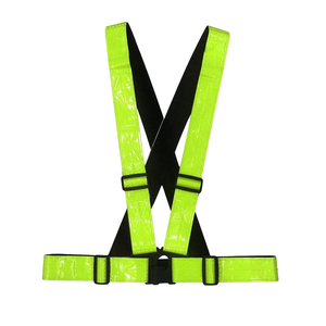 Ceinture de <span class=keywords><strong>sécurité</strong></span> réfléchissante en PVC haute visibilité, matériau <span class=keywords><strong>lumineux</strong></span>, treillis brillant, harnais de <span class=keywords><strong>sécurité</strong></span> pour <span class=keywords><strong>vélo</strong></span>, course à pied - Product Image 5