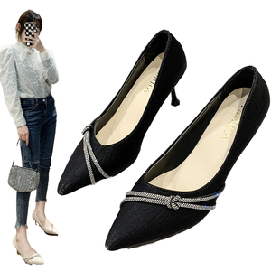 Zapatos de Mujer Franceses Primavera-Verano 2026, Diseño Formal Elegante de Alta Gama con Punta en Pico, Tacón Delgado, Duraderos y Resistentes - Product Image 1