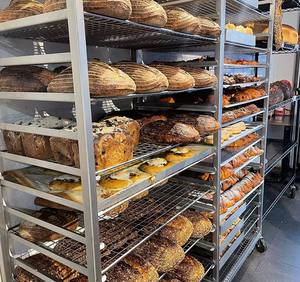 15 16 20 30 Tier thép không gỉ khay giá Xe đẩy nướng quay lò nhôm bánh mì giá bốn bánh cho tủ lạnh <span class=keywords><strong>Bun</strong></span> lò - Product Image 6