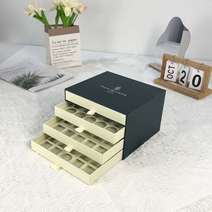 Caja de Regalo de Cartón Rígido con Tapa Deslizante y Logotipo Personalizado, Caja Pequeña con Cinta para Joyería, Velas, Cosméticos, con Grabado - Product Image 1